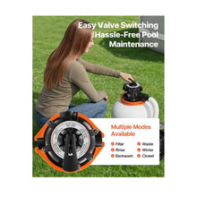 16-Inch Above Ground Swimming Pool Sand Filter Pump System with High-Efficiency Water Filtration