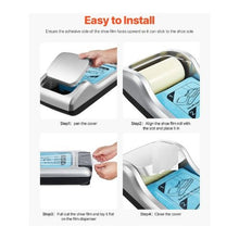 Hands Free Automatic Shoe Cover Dispenser with 600 Disposable Sole Membrane Covers for Home, Office, Lab & Hospital