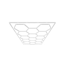 66,300LM Professional Honeycomb Modular Hexagon LED Ceiling Lights Fixture 15 Panel Setup