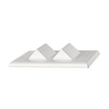 4 Port Sloped Vertical Faceplate With Label Pocket White NK4VSFWH
