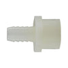 1/2 X 1/2 Hose Barb X FIP White Nylon Adapter 33061W