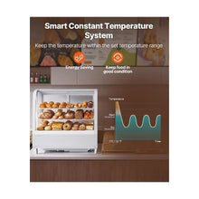 3.5 Cu. Ft. Curved Glass Countertop Refrigerated Display Case for Bakery & Dessert Shops