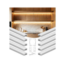 3.3 ft U-Shaped LED Aluminum Extrusion for Cabinet Lighting For Housing System 10 Pack
