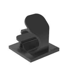 Latching Wire Clips with Rubber Adhesive Backing Black LWC38-A-C20 (Pack of 100)