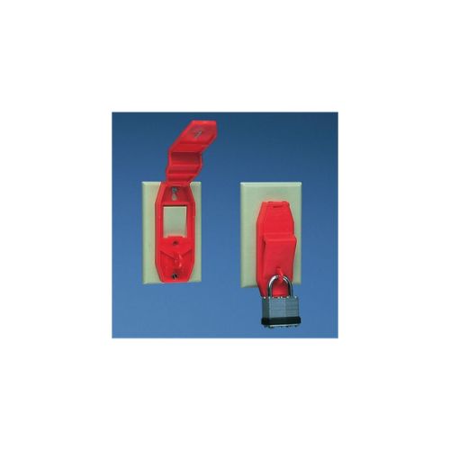 Polycarbonate Toggle Switch Lockout Wall Mounted Red PSL-WS1A