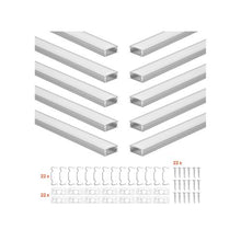 3.3 ft U-Shaped LED Aluminum Extrusion for Cabinet Lighting For Housing System 10 Pack