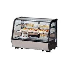 5 Cu. Ft. Commercial Countertop Refrigerated Display Case with 2-Tier Shelving for Bakery, Cafe, and Dessert Shop
