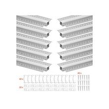 Flush Mount Trimless 2M LED Strip Aluminum Channel for Seamless Ceiling Lighting 10 Pack