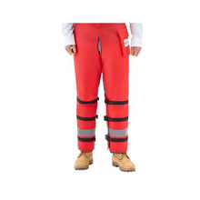 Large Chainsaw Safety Chaps, 38–40 Inch Waist Class D 8-Layer Wrap-Style Protective Pants with Adjustable Belt & Gear Pocket
