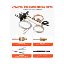 Gas Fireplace Pilot Burner Assembly Kit for Lennox, Superior, and Astria Models Black