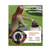 13-Inch Above Ground Pool Sand Filter Pump System with 0.75 HP Motor