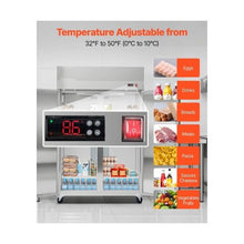32.1 Cu.Ft. Professional 48 Inch Commercial 2 Door Commercial Refrigerator with Auto Defrost & Adjustable Shelves