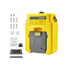 14 Gallon Portable Emergency Eyewash Station Dual Spray Nozzles, OSHA & ANSI Compliant Wall-Mount or Flat-Surface Yellow