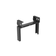 2 Post Powder Coated Overhead Distribution Rack Threaded E Rails Black PZLRB6U