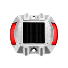 Heavy Duty Outdoor Waterproof Solar Dock Lights for Driveway and Sidewalk Red LED 4 Pack