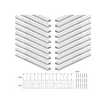 6.6 ft U-Shape LED Aluminum Channel with Cover & Clips for Under-Cabinet Strip Lights (20-Pack)
