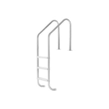 48–54 Inch 3 Step Inground Swimming Pool Ladder with Double Handrails Wide Non Slip Steps Stainless Steel Frame 265 lb Capacity