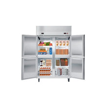 48 Inch Stainless Steel Commercial Upright Refrigerator & Freezer Combo with Digital Temperature Control