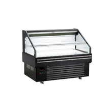 Horizontal 4.6 Cu.Ft. Open Air Display Refrigerator Commercial Grab-and-Go Cooler with LED Lights