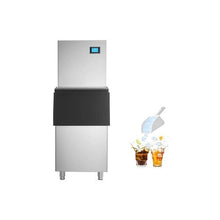 Commercial 360LB/24H Ice Maker Machine with 250LB Stainless Steel Storage Bin