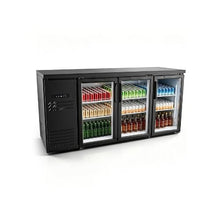 19.6 Cu. Ft. Commercial 3-Door Back Bar Cooler Refrigerator for Restaurant & Bar Beverage Display Cooler