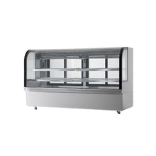32 Cu.Ft. Upright Refrigerated Pastry Display Case with 4 Adjustable Display Shelves, LED Interior Lighting