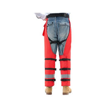 Large Chainsaw Safety Chaps, 38–40 Inch Waist Class D 8-Layer Wrap-Style Protective Pants with Adjustable Belt & Gear Pocket