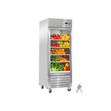 Professional 29 Inch Upright Commercial Glass Door Refrigerator with Digital Temperature Control