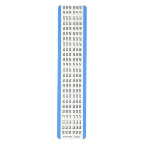 Vinyl Cloth Pre Printed Wire Identification Marker White PCM-250-274 (Pack of 25)