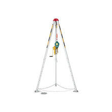 2600 lbs Confined Space Rescue Tripod Kit with 98.5 ft Steel Cable 2600 lbs Winch, Adjustable Legs & Fall Protection