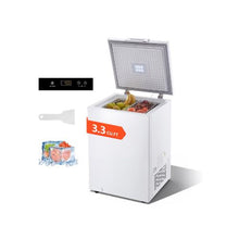 Compact 3.3 Cu.Ft Top-Opening Chest Freezer with Adjustable Thermostat Energy Saving Operation & Quiet Cooling White