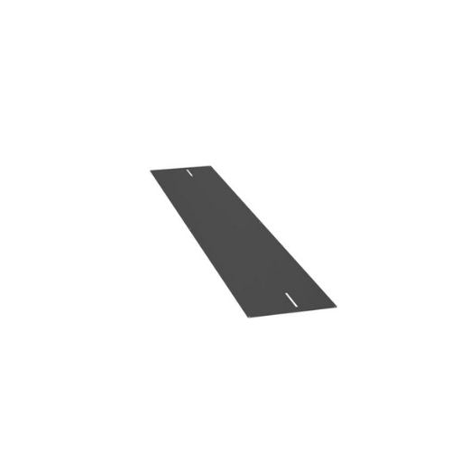 8 Inch Steel Powder Coated Cable Management Tray Protector Black PWBTL8BL