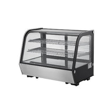 5 Cu. Ft. Commercial Countertop Refrigerated Display Case with 2-Tier Shelving for Bakery, Cafe, and Dessert Shop
