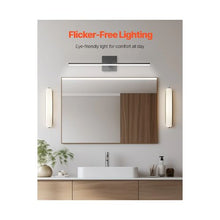 24 Inch Modern Adjustable LED Vanity Lamp with Rotatable Heads for Bathroom