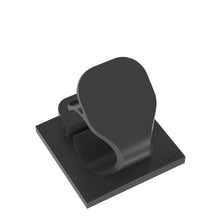 Latching Wire Clips with Rubber Adhesive Backing Black LWC38-A-C20 (Pack of 100)