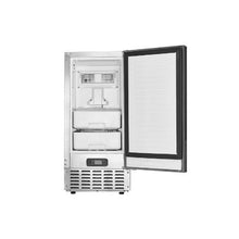 Built-In Under Counter Nugget Ice Maker 66 Lbs/24h Daily Ice Production with Electric Drain System