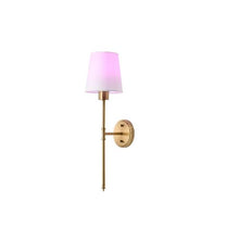 Modern Cordless Rechargeable RGB LED Wall Sconce Lamps with Timer & Remote Control Set of 2