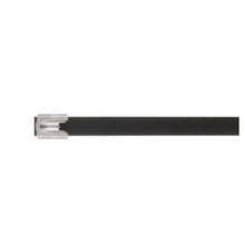 Polyester Fully Coated Heavy Cross Section Cable Tie Black MLTFC2H-LP316 (Pack of 50)