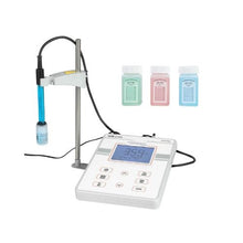 Benchtop Digital pH Meter 3-Point Calibration 0–14 pH Range Large Backlit Display with Temperature Testing & 50-Reading Memory