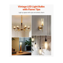 2725K Warm Lighting Elegant Flame Tip Classic Chandelier LED Candle Bulbs Warm Ambient Lighting 12 Count Pack