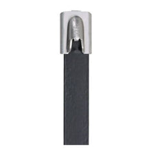 Polyester Fully Coated Heavy Cross Section Cable Tie Black MLTFC2H-LP316 (Pack of 50)
