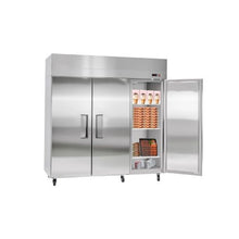 72 Inch Commercial Reach-In Freezer 50.2 Cu.Ft. 3 Door Stainless Steel Upright Freezer with Auto Defrost & Adjustable Shelves