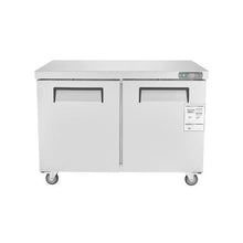 Commercial 48 Inch Two Door Frozen Prep Refrigerator with Stainless Steel Cabinet