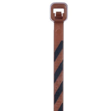 Nylon Cross Section Miniature Cable Tie Brown With Black PLT1M-L1-0 (Pack of 50)
