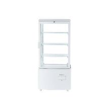 Commercial 3 Cu.Ft. Square Countertop Refrigerated Pastry Display Case with LED Lighting & Turbo Cooling