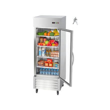 Professional 29 Inch Upright Commercial Glass Door Refrigerator with Digital Temperature Control