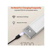 Magnetic Wireless Motion Sensor Rechargeable LED Cabinet Lights with Remote 2 PCS