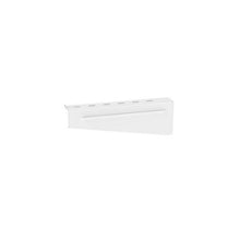 12 Inch Steel Powder Coated Cantilever Wire Bracket White PWBCB12WH