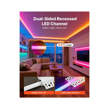 Flush Mount Trimless 2M LED Strip Aluminum Channel for Seamless Ceiling Lighting 10 Pack