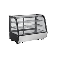 5 Cu. Ft. Commercial Countertop Refrigerated Display Case with 2-Tier Shelving for Bakery, Cafe, and Dessert Shop